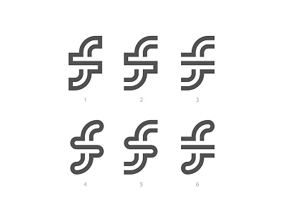 F lettermark set brand branding f flettermark flogo lettermark logo logodesig monogram