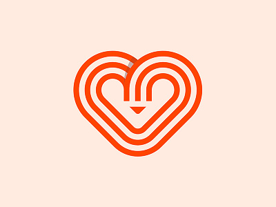 My Love art graphic heart logo logodesign logoinspirations love miladrezaee pencil symbol