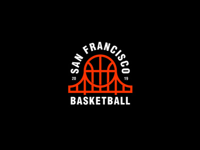 San Francisco basketball america basketball brand branding design goldengate graphic logo logodesign logoinspiration miladrezaee sanfrancisco usa