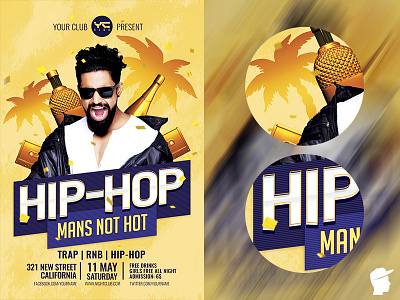 Hip-Hop Party Flyer Template