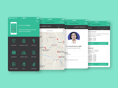 Dokterku (2015) app design flat ui ux