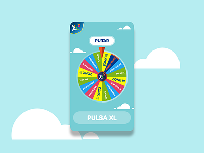 Xl - Fortune Wheel app design flat ui vector