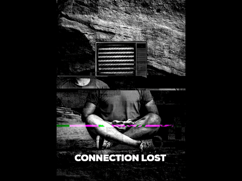 Nature Connect? concept design gif art glitch identity illustration lettering meditate typography