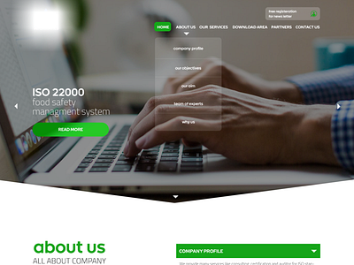 Green Landing landing page