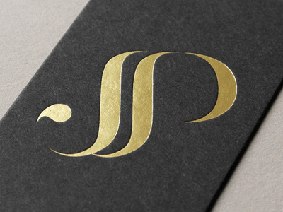 Joanna Shimkus Poitier black business cards gold identity monogram