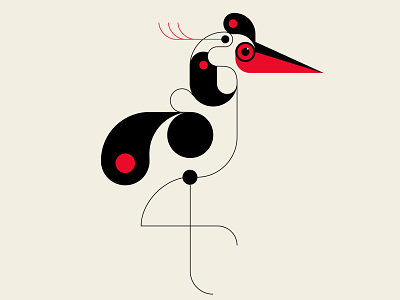 We Could Be Herons abstract design birds black branding design geometric illustration red typography vector