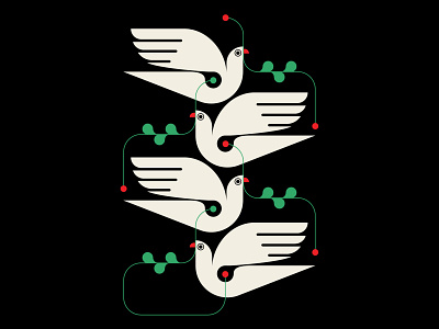 Peace & Shit abstract design birds design doves geometric illustration patterns peace trufcreative vector