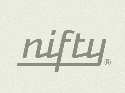 Nifty 'lectric beige branding logo logotype music type