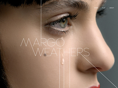 Margo Weathers animation fashion thin type web design