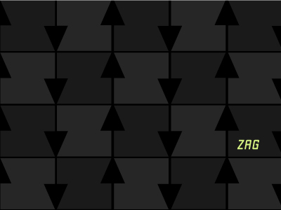 ZAG pattern black identity logo pattern tech