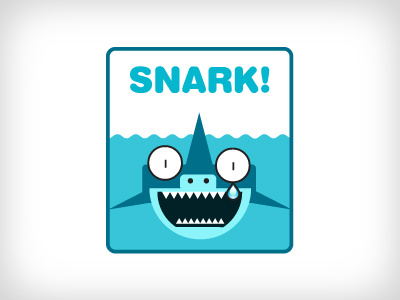 Snark Attack animal design icon turquoise