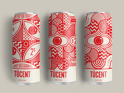 Yeah We Can branding can design design geometric identity illustration packaging design packagingdesign patterns red santa monica trufcreative