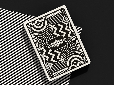 Messymod Playing Cards black geometric illustration art illustration design packaging packagingdesign playing card playingcards red vector