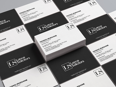 Lance Solicitors branding logo design minimal stationery