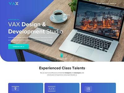 VAX Design and Development studio agency clean design header sketch ui uiux user experience ux uxdesign