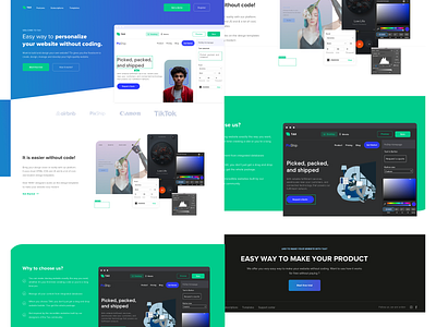 TAX - Website Builder agency clean design header platform sketch ui uiux user experience uxdesign webdesign webplatform