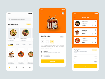 Gallery Food Mobile App Concept agency clean design food food app header home ios app ios app design mobile app sketch ui uiux user experience ux uxdesign