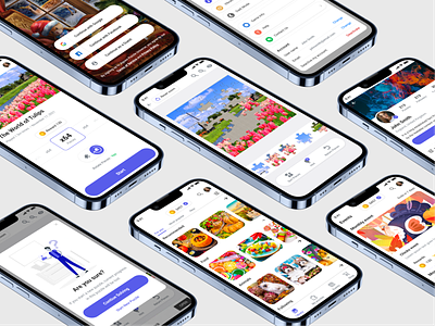 Jigsaw Puzzle Universe - Android Game - UX/UI Design clean creative creativeagency crypto design figma game gamedevelopment games mobile game mobilegames modern puzzles ui uiux ux uxui web app