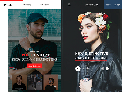 Fancy Clothing Homepage Concept 2020