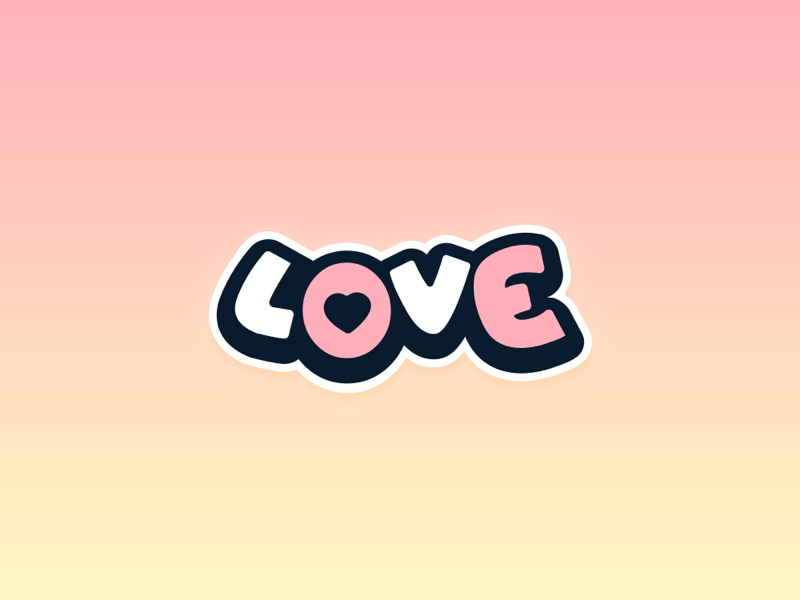 L ️ve by Eric Orias on Dribbble