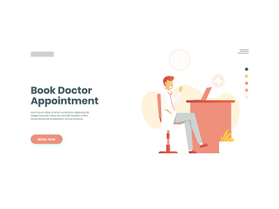 i'll be there doctor healthcare help illustration medical onlin page virtual website