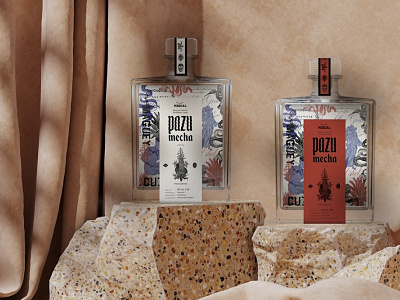 Pazu Mecha Mezcal Brand Identity