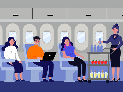 Airplane passengers adobeillustration ai graphic graphic design graphicdesign illustration illustration graphic design ui ui design vector