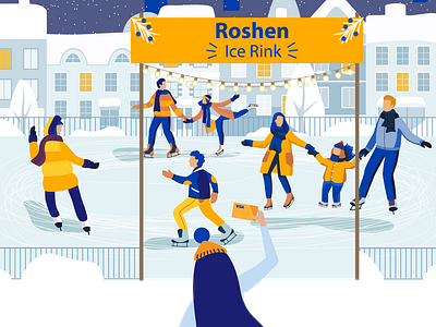 Ice Rink Roshen and Visa