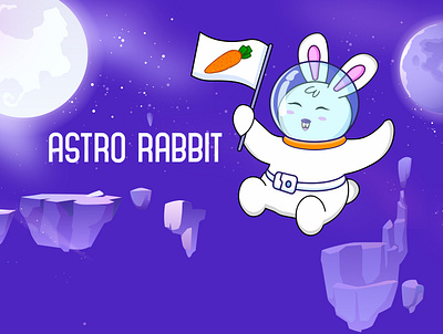 Astro rabbit adobeillustration ai graphic graphic design illustration illustration graphic design ui vector