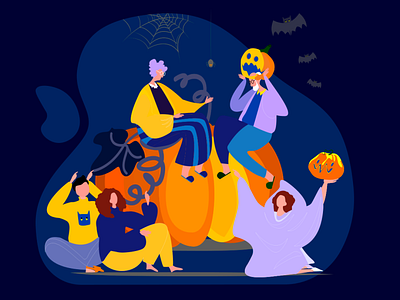 illustration halloween visa Ukraine adobeillustration ai graphic design illustration ui vector