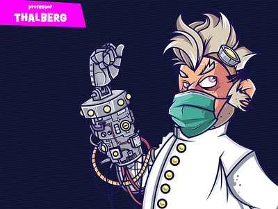 Game design / PROHERO board game character character design coronavirus covid crazy doctor erdir oh erdwen factory fool freak game game design illustration machinarium machine professor technical technology