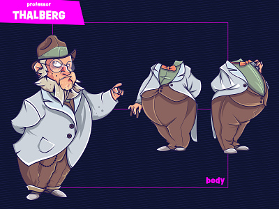 Character design / PROHERO board game cartoon cartooning character character design design doctor erdir oh erdwen fat fat man game game design gentleman grandfather guy illustration man old man professor