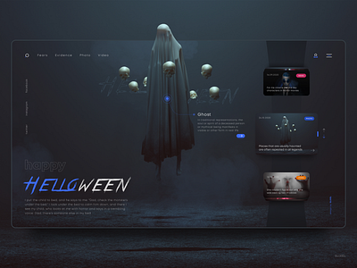 Website concept, a collection of various horror stories concept figma freelance ghost helloween horror site slixel stories ui uiux ux web webdesign webdesigner website