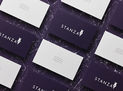 Stanza Business Card brand identity branding business card business card design design mockup