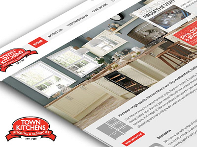 Town Kitchens Website kitchen responsive website