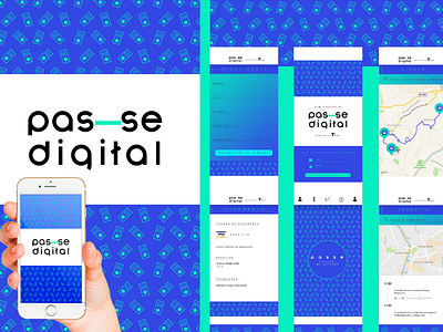 Digital pass mobile app app brazil collor graphic design mobile sp ui design