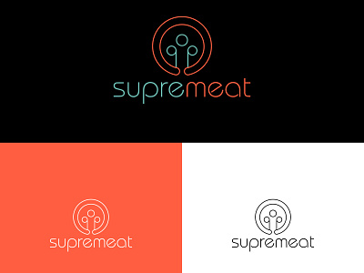 Supremeat black design graphic design icon illustration logo logo design modern vector white