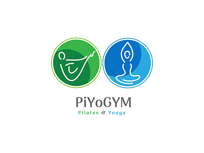 piyo gym logo design graphic graphicdesign logo pilates yoga
