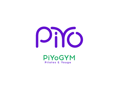 PiYo gym logo design graphic graphicdesign logo logotype pilates typography yoga logo