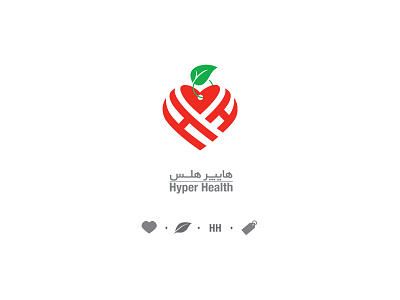 Hyper Health logo design health care logo