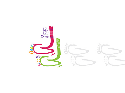 ley ley logo . لِی لِی design game game app leg logo logotype