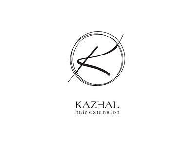 Kazhal logo design hair
