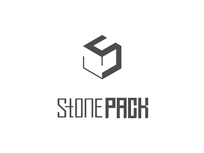 stone pack logo logodesign stone package