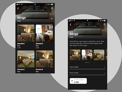 Experiment adobe xd beds bookings hotel lodging prices rooms