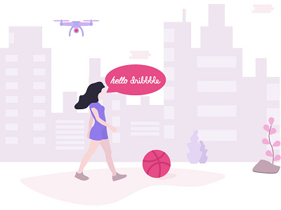 First Shot first shot hello dribbble illustrator ui