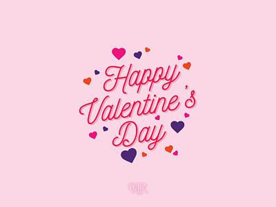 Happy Valentine's Day adobeillustrator calligraphy design diffix digital digital calligraphy dribbble illustration typeface typography