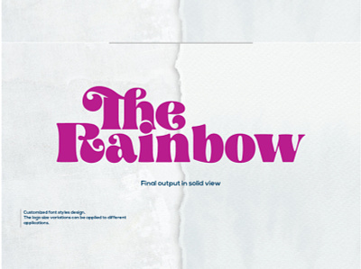 The Rainbow branding calligraphy design digital digital calligraphy illustrator letters logo typeface typography vector