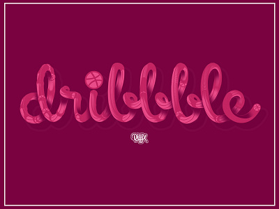 "Dribbble" blend calligraphy digital dribbble illustration