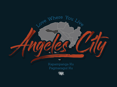 Angeles City adobeillustrator angeles city angels calligraphy digital digital calligraphy illustration logo typography