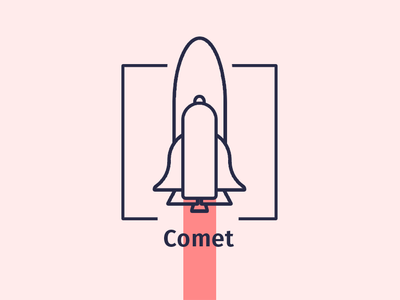 Comet Logo #dailylogochallenge dailylogochallenge design icon illustration logo photoshop vector